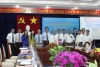 Đoàn cán bộ trường Chính trị - Hành chính tỉnh Savannakhet, Cộng hòa dân chủ nhân dân Lào thăm và làm việc tại Học viện Chính trị khu vực III - 7-2015